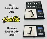 HackFab Mini Brass Battery Brackets (no strap)