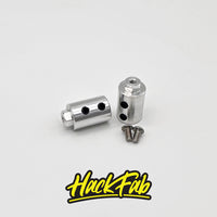 HackFab 7mm Hex Wheel Mount Hub 1/4" bore - 2 Pack