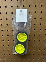 Gone Bananas Mini-B Foam Tires FRONT (2) (Yellow Wheels)