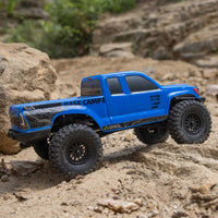 Axial 1/24 SCX24 Base Camp 4WD Rock Crawler Brushed RTR with Battery & Charger, Blue