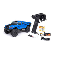 Axial 1/24 SCX24 Base Camp 4WD Rock Crawler Brushed RTR with Battery & Charger, Blue