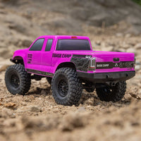 Axial 1/24 SCX24 Base Camp 4WD Rock Crawler Brushed RTR with Battery & Charger, Pink