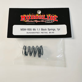 Muddslide 1.1" Center Shock Black Spring 8# (2)