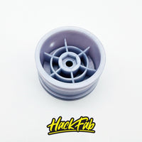 HackFab Slipstream Mini Wheel fits Losi Mini-T/B Front (Silver) (2)