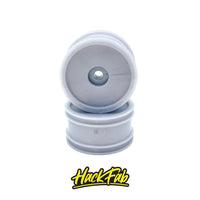 HackFab Slipstream Mini Wheel fits Losi Mini-T/B Front (Silver) (2)