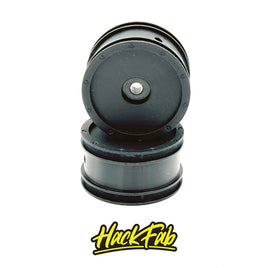 HackFab Slipstream Mini Wheel fits Losi Mini-T/B Front (Black) (2)