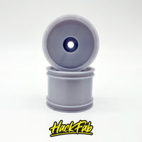 HackFab Slipstream Mini Wheel fits Losi Mini-T/B Rear (Silver) (2)