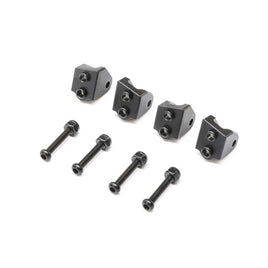 Losi Aluminum Lower 4-link Mount Set, Black: Mini LMT (4)