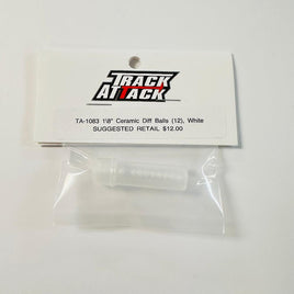 Track Attack 1/8" Ceramic Diff Balls (12) White