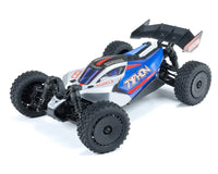 Arrma TYPHON GROM MEGA 380 Brushed 4X4 Small Scale Buggy RTR with Battery & Charger, Blue/Silver