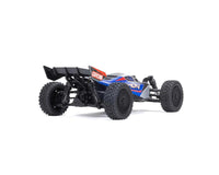 Arrma TYPHON GROM MEGA 380 Brushed 4X4 Small Scale Buggy RTR with Battery & Charger, Blue/Silver