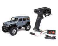 Axial SCX24 Jeep Wrangler JLU 4WD RTR Scale Mini Rock Crawler (Grey)