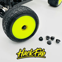 HackFab 3mm (M3) Flanged Aluminum Nylock Lock Nuts (6) (Black)