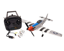 HobbyZone P-51D Mustang RTF Basic Electric Airplane (450mm) w/SAFE Technology