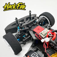 HackFab Carbon Fiber Front/Rear Shock Towers for Latrax Rally