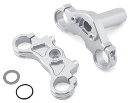 Losi Aluminum Triple Clamp Set, Silver: Promoto-MX