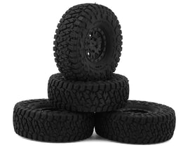 Pro-Line 1/24 Toyo Open Country R/T Trail 1.0" Micro Pre-Mounted Tires (OD 58mm) (Medium) (Black) (4) w/Impulse Wheels