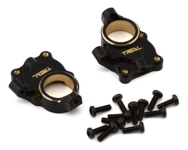 Treal Hobby FCX24 Brass Inner Portal Covers (Black) (2) (8.5g)