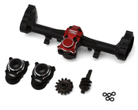 Treal Hobby Axial SCX24 Aluminum Rear Portal Axle Upgrade Kit (Black)