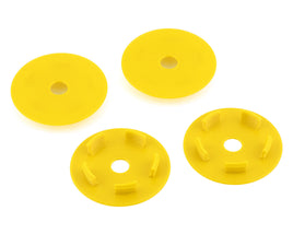 Webster Mods Solid Spoked Wheel Mud Plugs for Traxxas Slash (Yellow) (4)