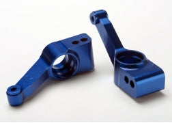 Traxxas Aluminum Rear Stub Axle Carriers (Blue) (2)