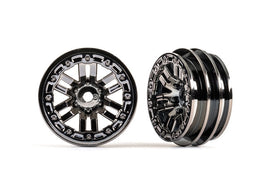 Traxxas Wheels 1.0In Black Chrome 2Pk