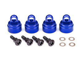 Traxxas Aluminum Ultra Shock Cap (Blue) (4)