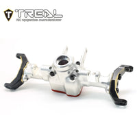 TREAL Aluminum 7075 Front Axle Housing w Brass C hubs Upgrades for 1/18 TRX4M Defender Bronco - Silver