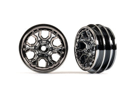 Traxxas Wheels 1.0In Black Chrome 2Pk