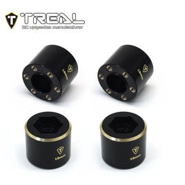 Treal 1.9 Wheel Hubs Brass Weights 18mm Widen Adapters Compatible with 1/10 RC Crawlers