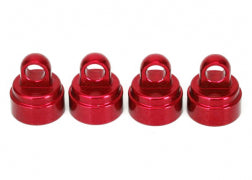 Traxxas Aluminum Ultra Shock Cap (Red) (4)