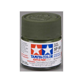 Tamiya XF-58 Flat Olive Green Acrylic Paint (10ml)