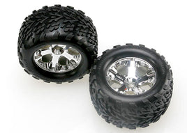 Traxxas Talon Pre-Mounted 2.8" Tires w/All-Star Front Wheels (2) (Chrome)