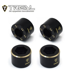 Treal 1.9 Wheel Hubs Brass Weights 15mm Widen Adapters Compatible with 1/10 RC Crawlers