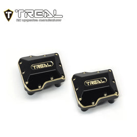 TREAL Brass Axle Diff Covers (2P) CNC Machined Heavy Weight 15.8g/pc Upgrades for 1/18 TRX-4M