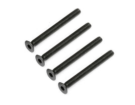 Arrma AR722440 Flt Head Hex Machine Screw 4x40mm 4x4 (4)