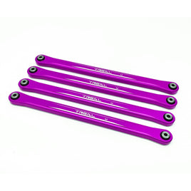 Treal Aluminum 7075 Upper Link Bars (4) pcs Set for Losi LMT - Purple