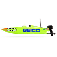 Pro Boat Miss GEICO 17" Power Boat Racer Self-Righting Deep-V RTR