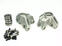 Treal Aluminum 7075 Front Steering Knuckels for Losi LMT (Silver)