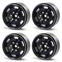 Treal Metal 1.9 Beadlock Wheel Rims 4pcs Vintage Design -Type G (Black)