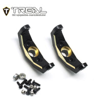 TREAL Brass Front C Hubs Caster Blocks 5.2g/pc (2P) L&R Heavy Weight Upgrades for 1/18 TRX4M Defender Bronco