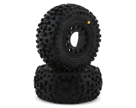 Pro-Line Badlands SC 2.2/3.0 Tires w/Raid Wheels (Black) (2) (M2) w/12mm Removable Hex