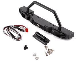 Yeah Racing Axial SCX10 III Aluminum Front Bumper Bar w/LED Set (Black)